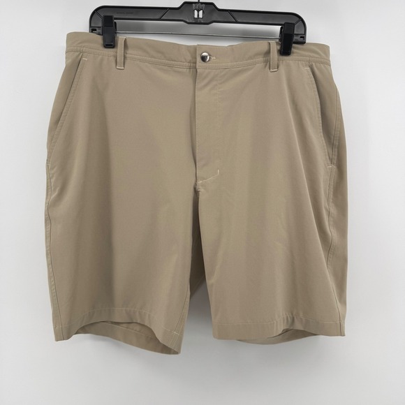 FootJoy Other - FootJoy Golf Shorts 36 Khaki Tan Performance Stretch Flat Front Moisture Wicking